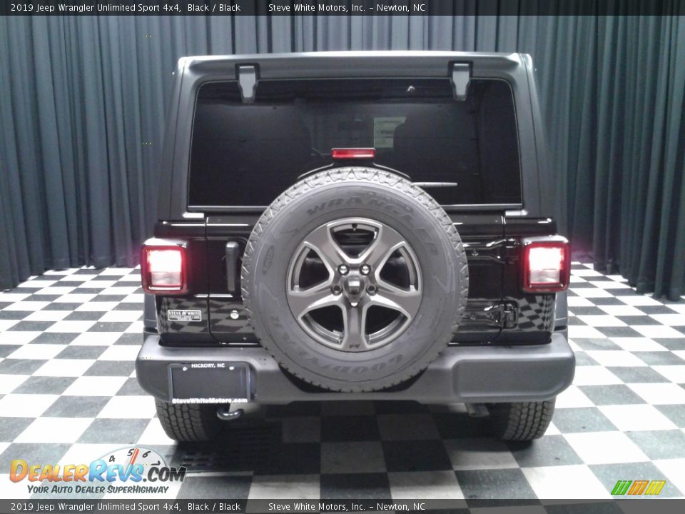 2019 Jeep Wrangler Unlimited Sport 4x4 Black / Black Photo #7