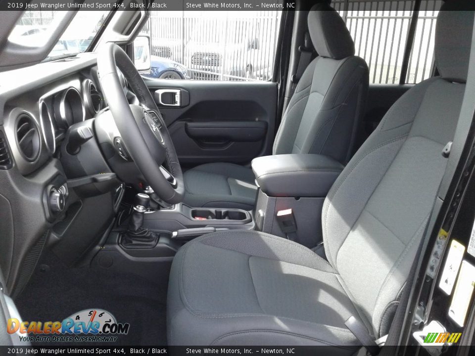 2019 Jeep Wrangler Unlimited Sport 4x4 Black / Black Photo #10