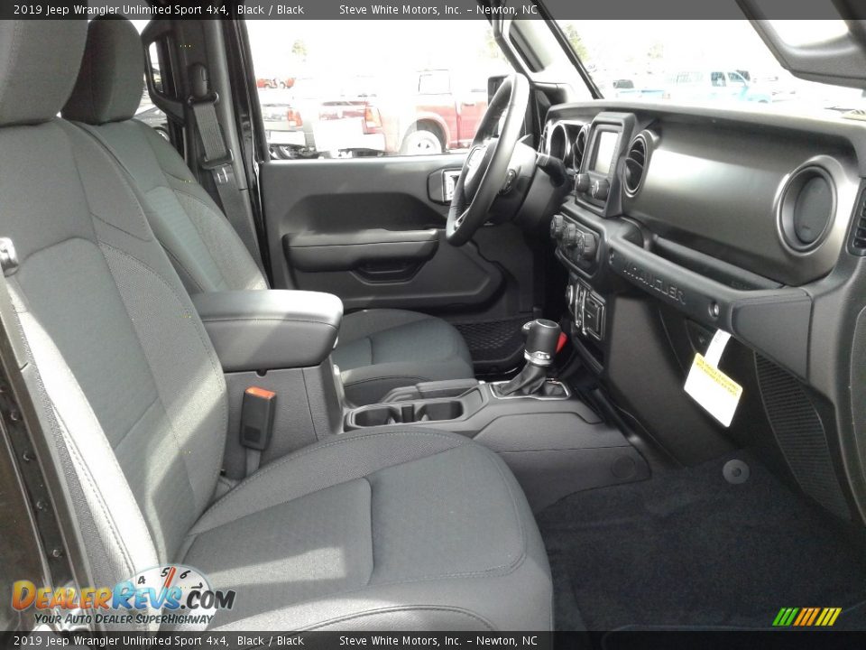 2019 Jeep Wrangler Unlimited Sport 4x4 Black / Black Photo #14