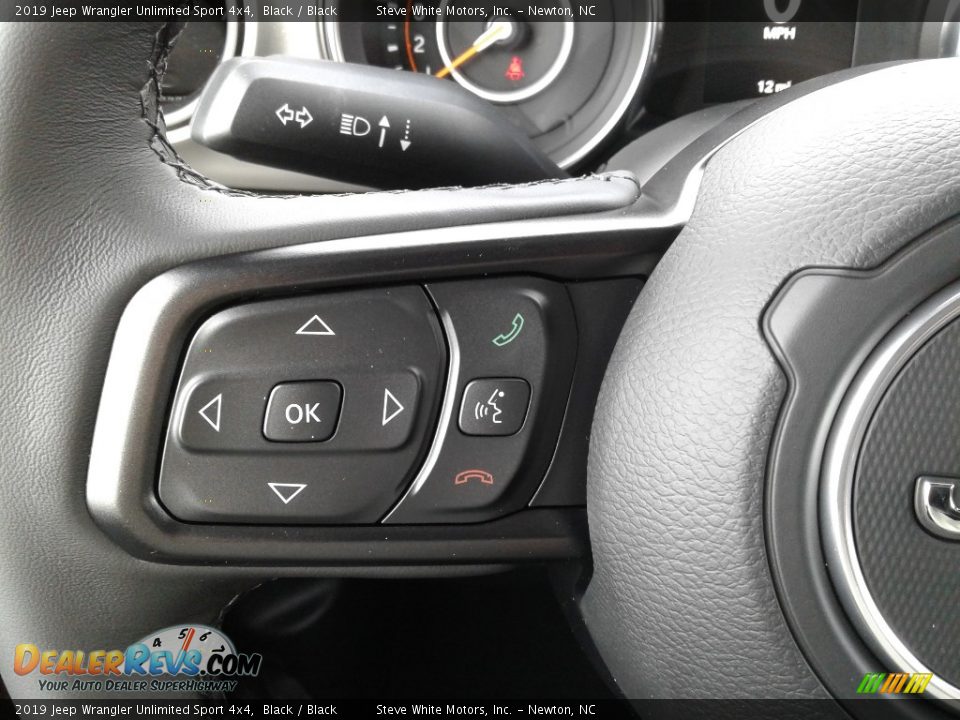 2019 Jeep Wrangler Unlimited Sport 4x4 Black / Black Photo #16