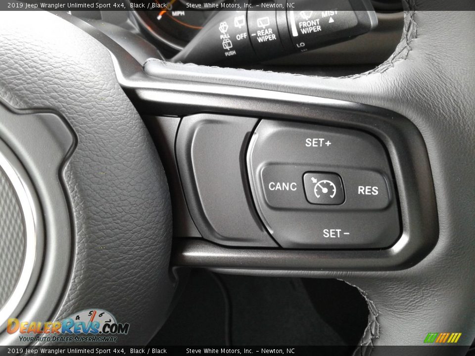 2019 Jeep Wrangler Unlimited Sport 4x4 Black / Black Photo #17