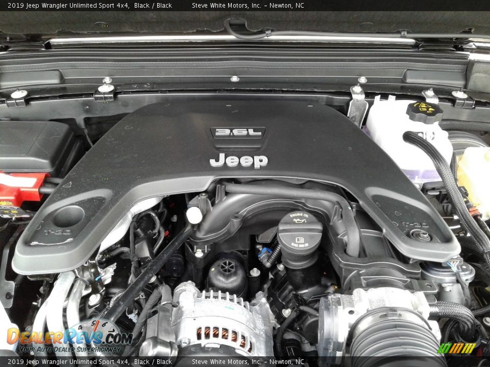 2019 Jeep Wrangler Unlimited Sport 4x4 Black / Black Photo #26