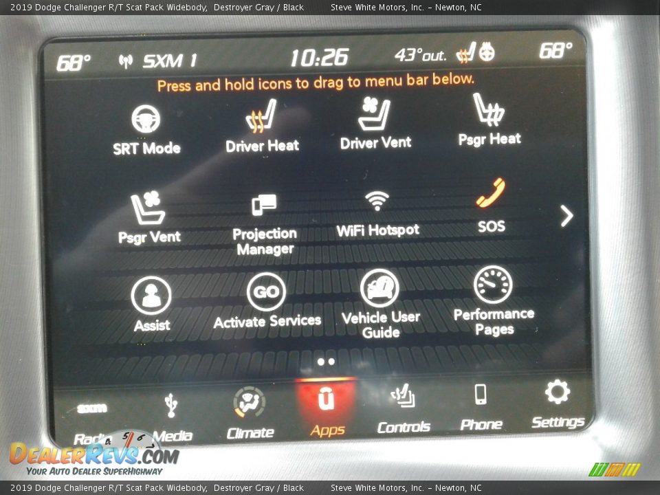 2019 Dodge Challenger R/T Scat Pack Widebody Destroyer Gray / Black Photo #24