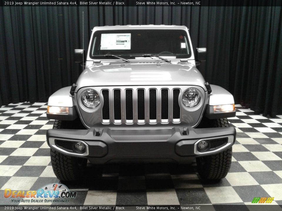 2019 Jeep Wrangler Unlimited Sahara 4x4 Billet Silver Metallic / Black Photo #3