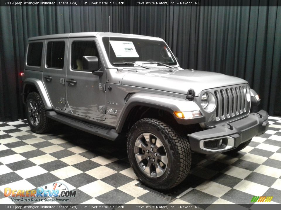 2019 Jeep Wrangler Unlimited Sahara 4x4 Billet Silver Metallic / Black Photo #4