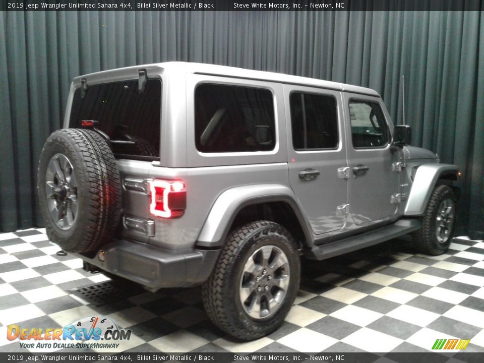 2019 Jeep Wrangler Unlimited Sahara 4x4 Billet Silver Metallic / Black Photo #6