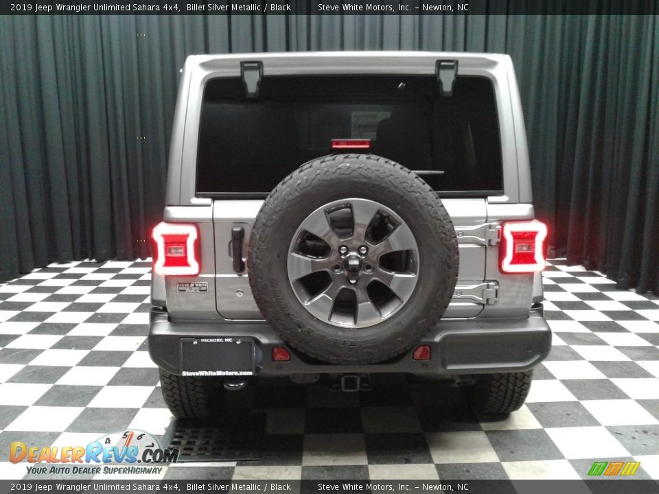 2019 Jeep Wrangler Unlimited Sahara 4x4 Billet Silver Metallic / Black Photo #7