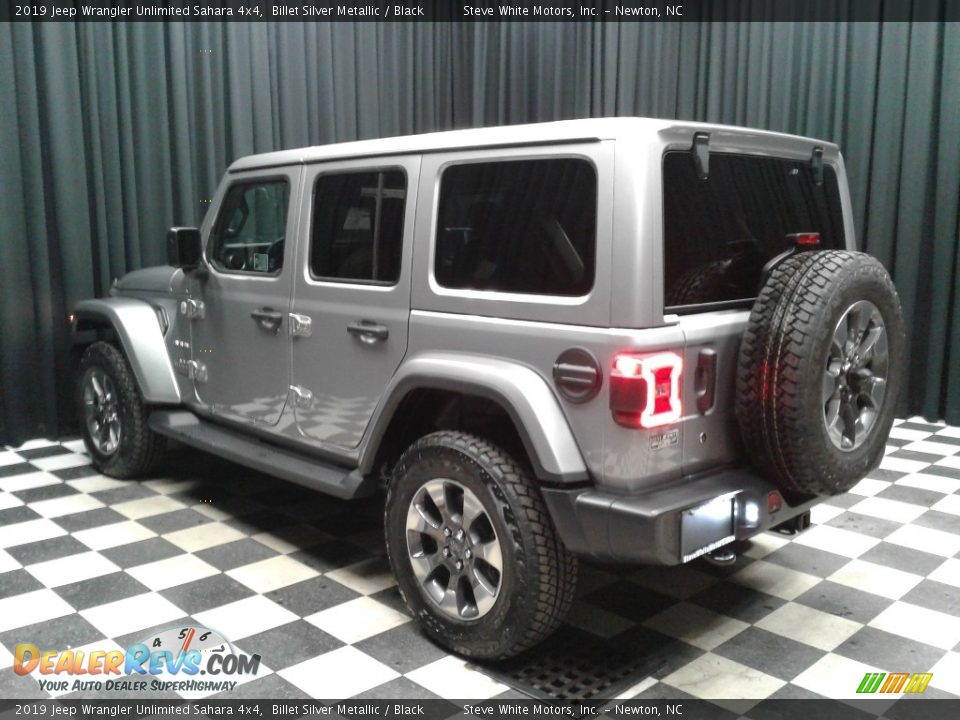 2019 Jeep Wrangler Unlimited Sahara 4x4 Billet Silver Metallic / Black Photo #8