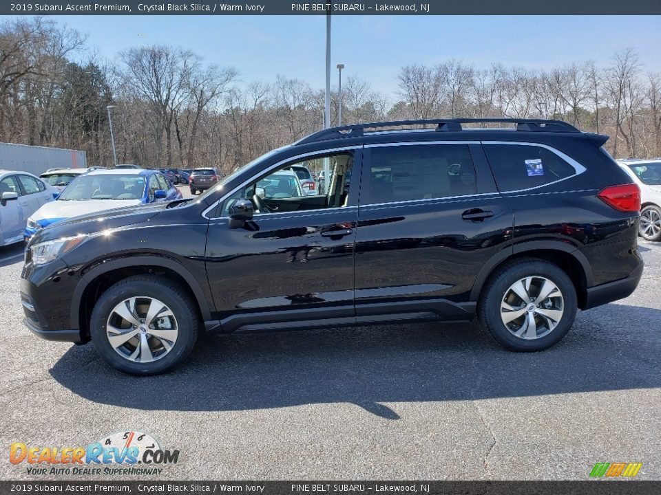 2019 Subaru Ascent Premium Crystal Black Silica / Warm Ivory Photo #3