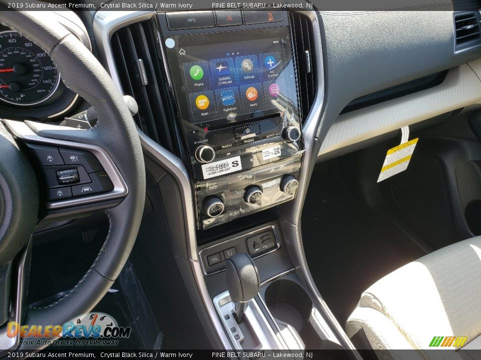 2019 Subaru Ascent Premium Crystal Black Silica / Warm Ivory Photo #10