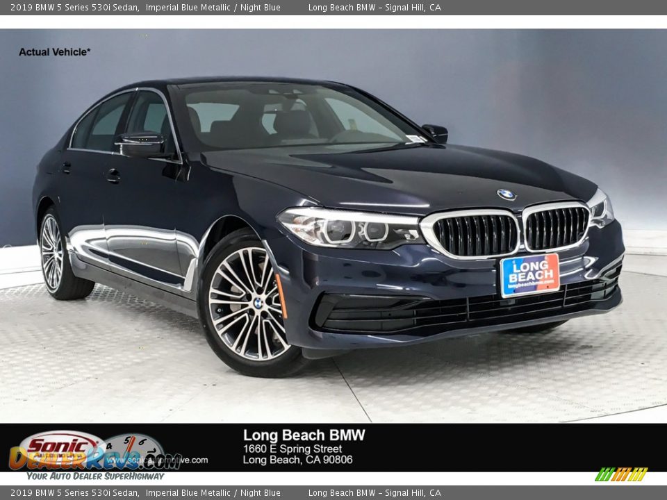 2019 BMW 5 Series 530i Sedan Imperial Blue Metallic / Night Blue Photo #1