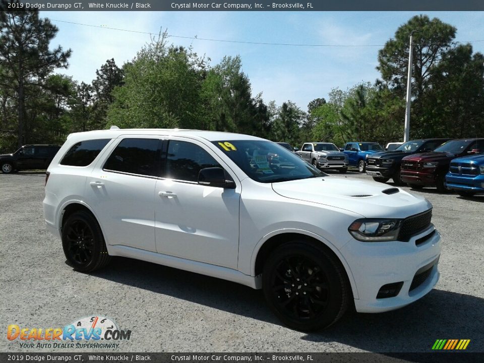 2019 Dodge Durango GT White Knuckle / Black Photo #7