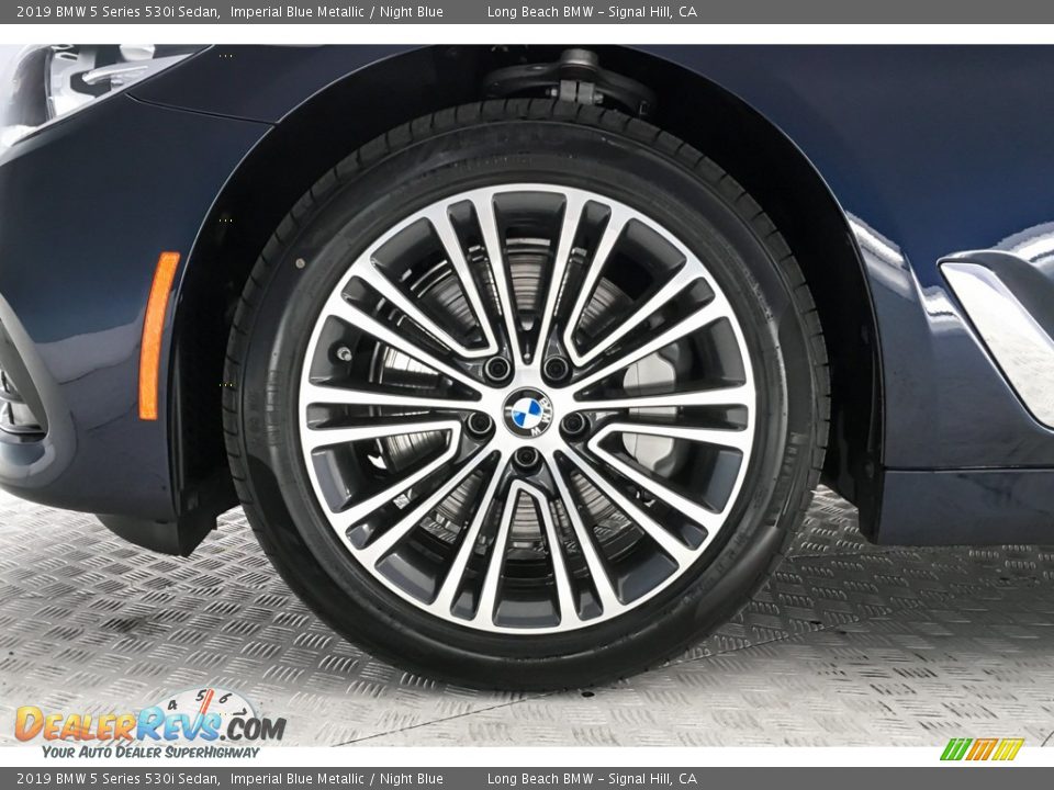 2019 BMW 5 Series 530i Sedan Imperial Blue Metallic / Night Blue Photo #9