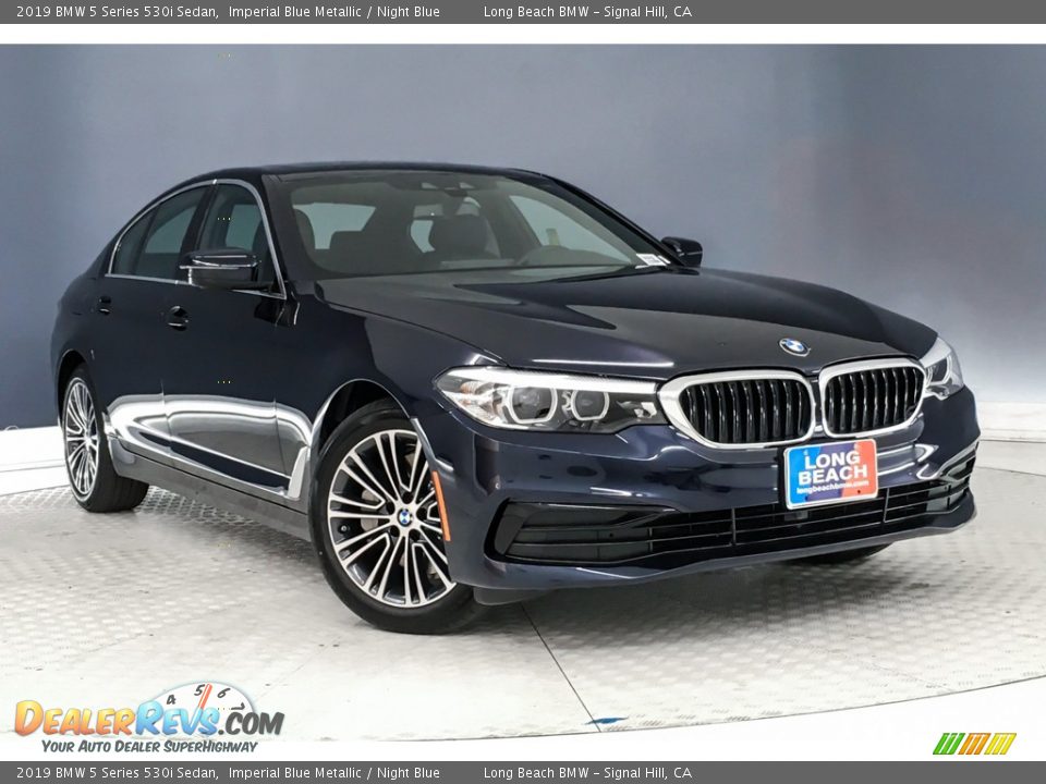 2019 BMW 5 Series 530i Sedan Imperial Blue Metallic / Night Blue Photo #12