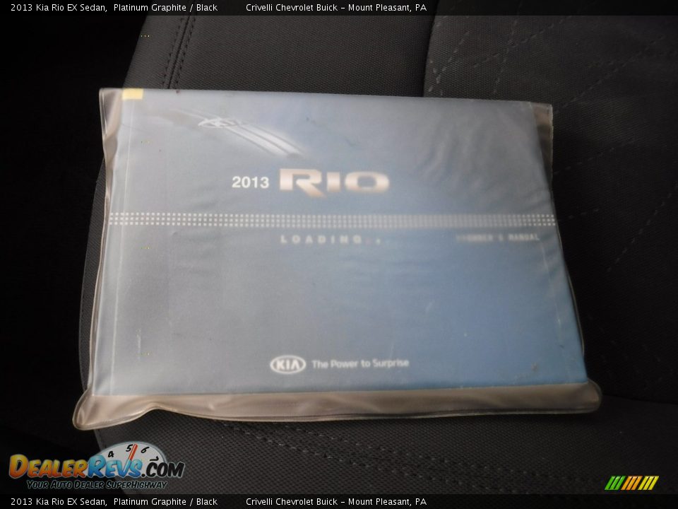2013 Kia Rio EX Sedan Platinum Graphite / Black Photo #26