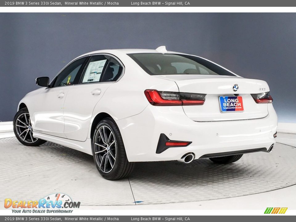 2019 BMW 3 Series 330i Sedan Mineral White Metallic / Mocha Photo #2