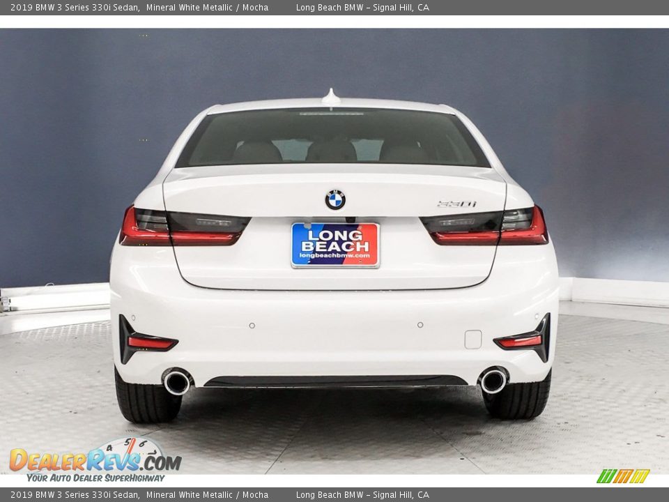 2019 BMW 3 Series 330i Sedan Mineral White Metallic / Mocha Photo #3