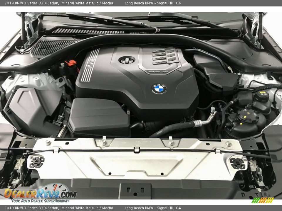 2019 BMW 3 Series 330i Sedan Mineral White Metallic / Mocha Photo #8