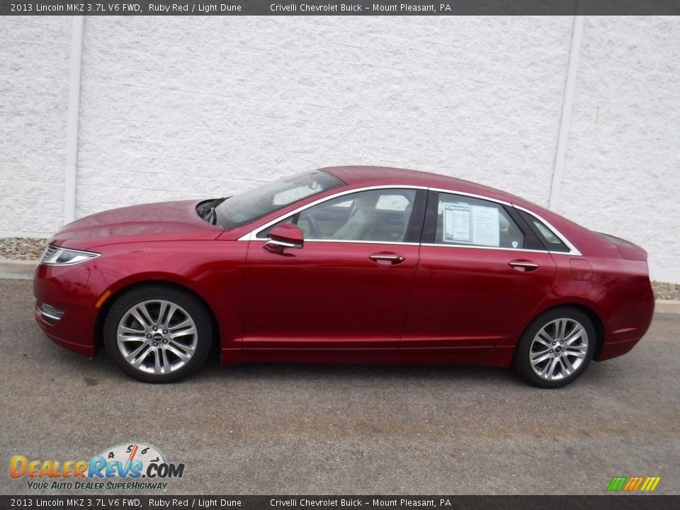 2013 Lincoln MKZ 3.7L V6 FWD Ruby Red / Light Dune Photo #2