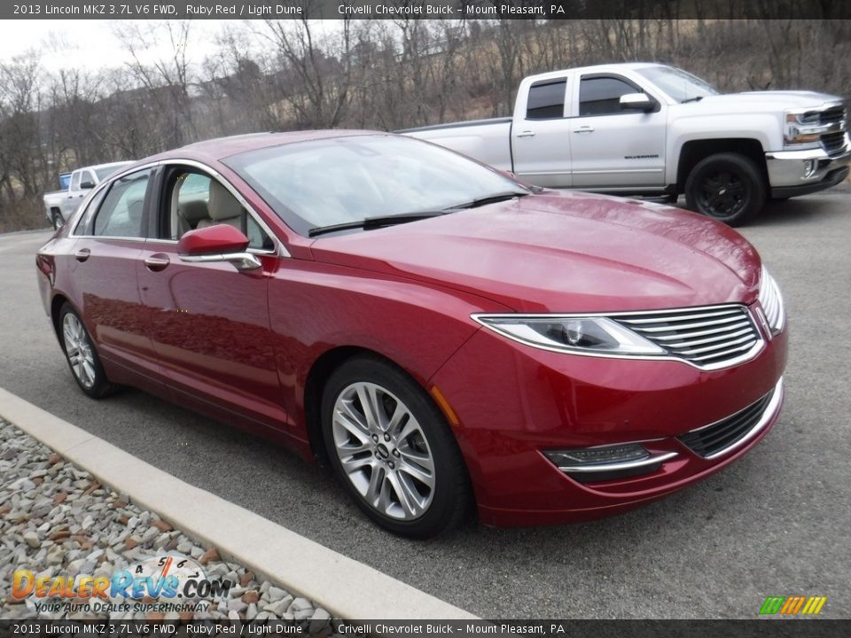 2013 Lincoln MKZ 3.7L V6 FWD Ruby Red / Light Dune Photo #6