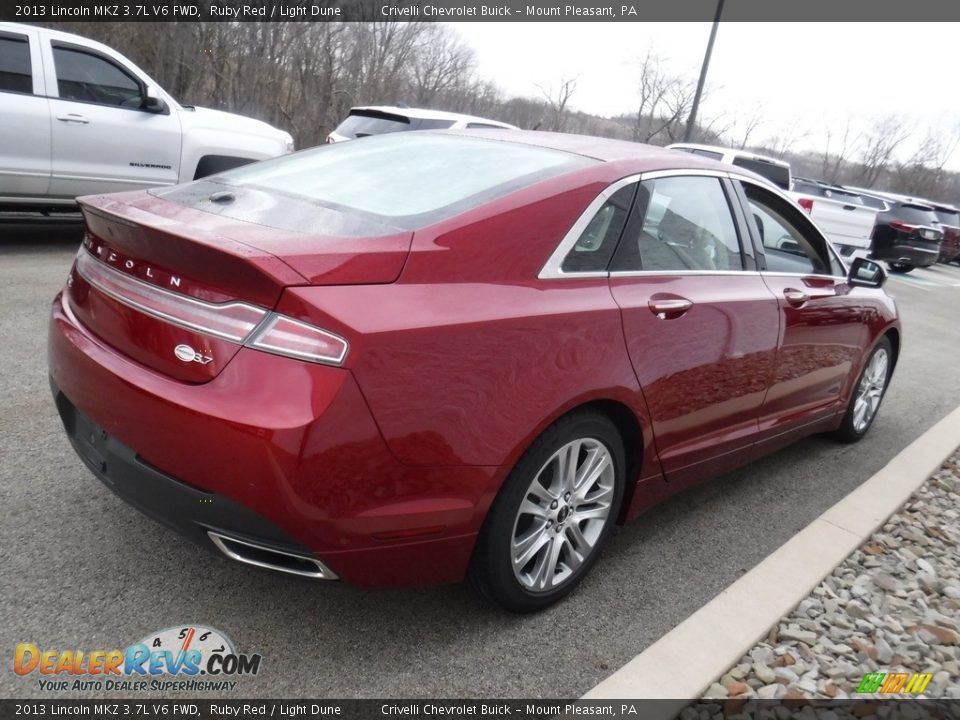 2013 Lincoln MKZ 3.7L V6 FWD Ruby Red / Light Dune Photo #7