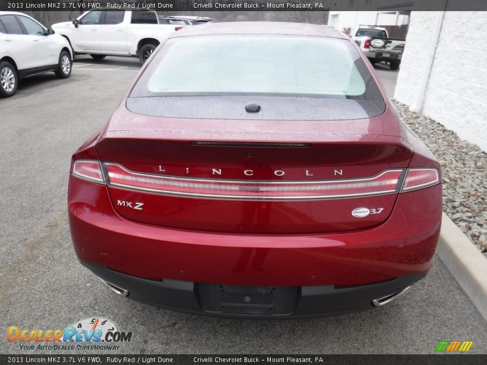 2013 Lincoln MKZ 3.7L V6 FWD Ruby Red / Light Dune Photo #8