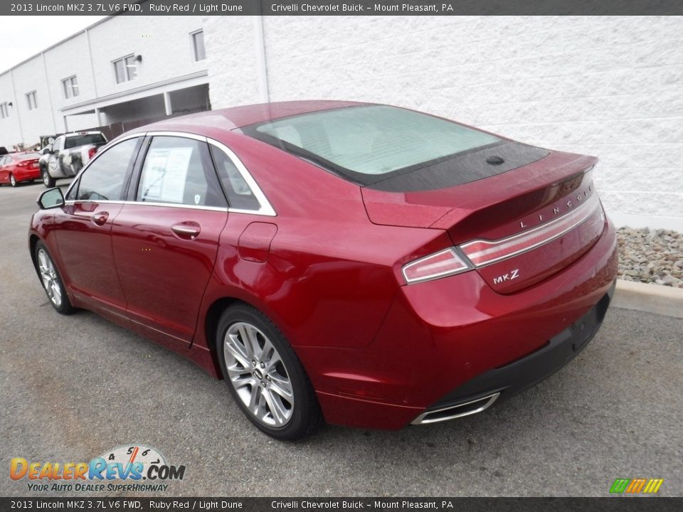 2013 Lincoln MKZ 3.7L V6 FWD Ruby Red / Light Dune Photo #9