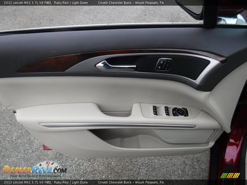 2013 Lincoln MKZ 3.7L V6 FWD Ruby Red / Light Dune Photo #12