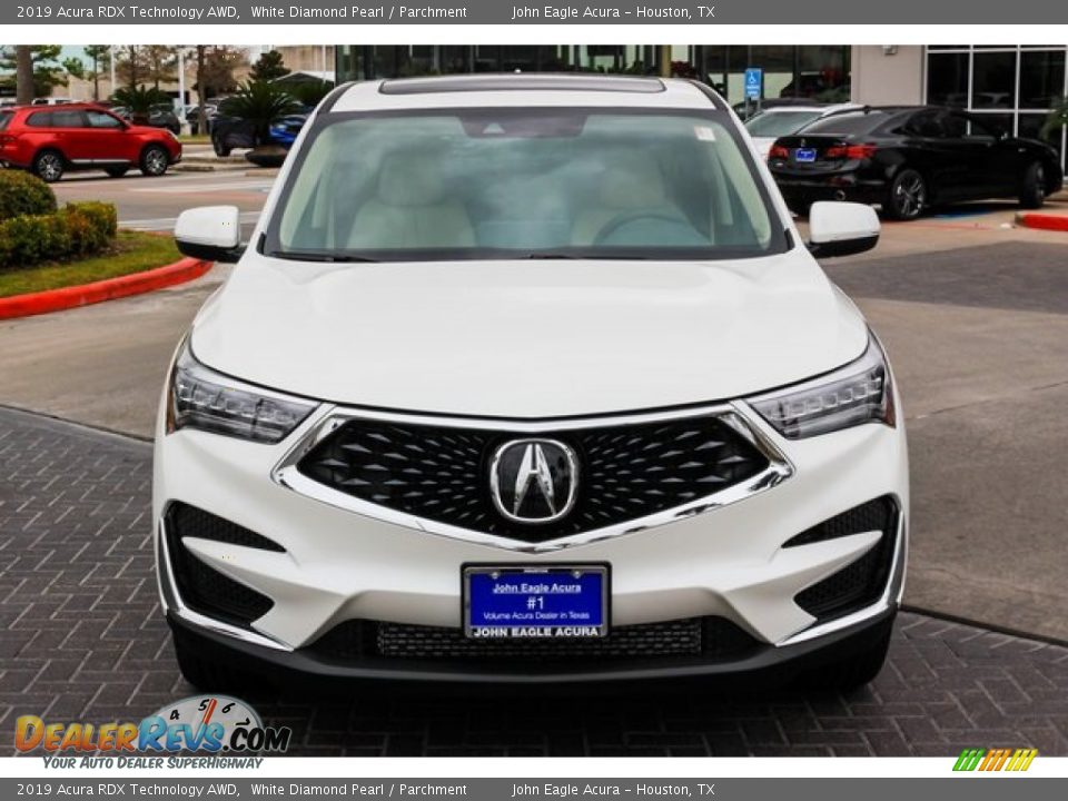 2019 Acura RDX Technology AWD White Diamond Pearl / Parchment Photo #2