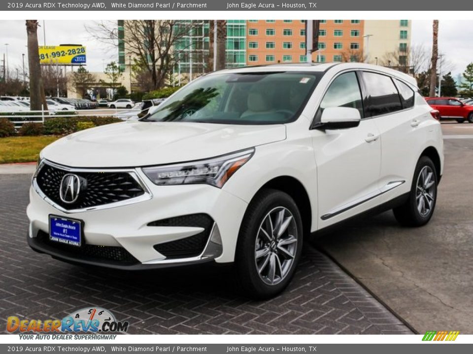 2019 Acura RDX Technology AWD White Diamond Pearl / Parchment Photo #3