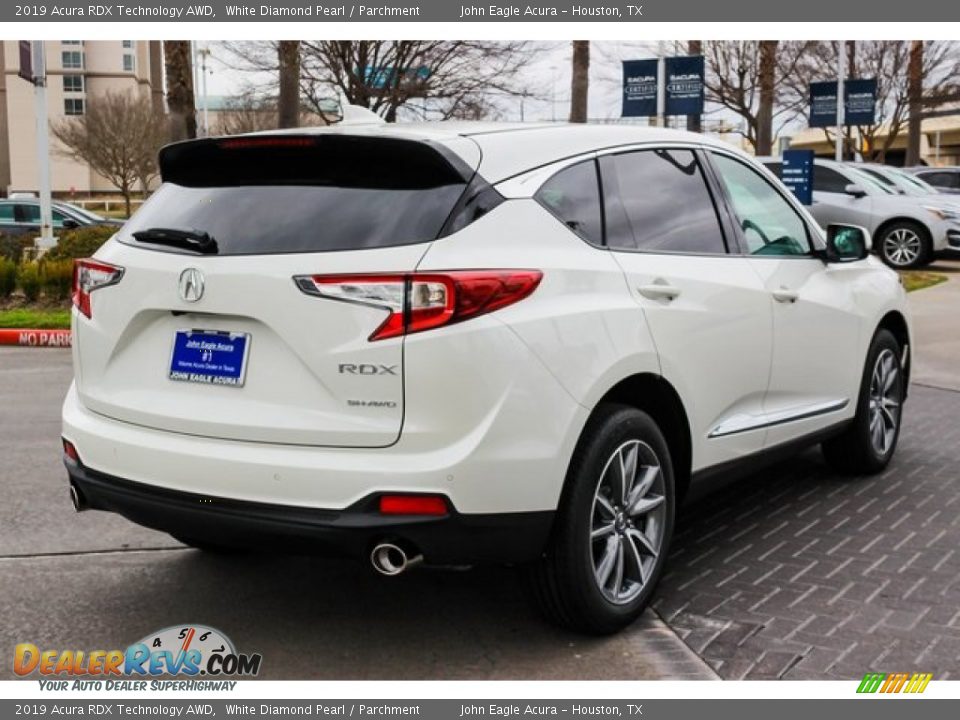 2019 Acura RDX Technology AWD White Diamond Pearl / Parchment Photo #7