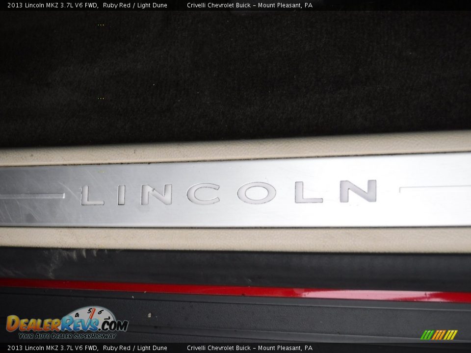 2013 Lincoln MKZ 3.7L V6 FWD Ruby Red / Light Dune Photo #17