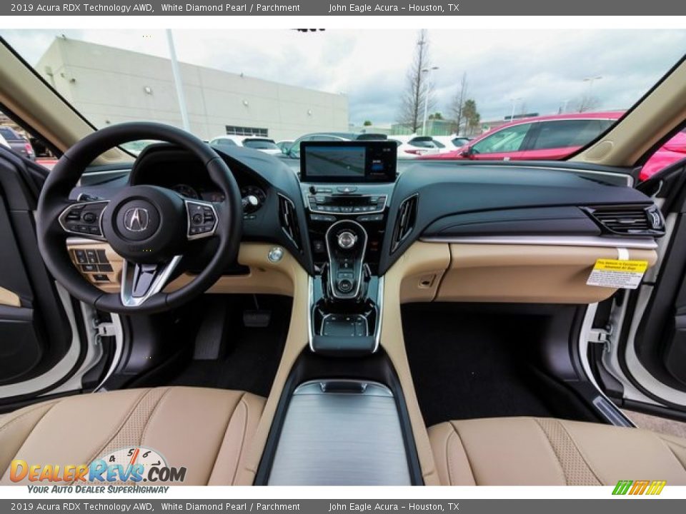 2019 Acura RDX Technology AWD White Diamond Pearl / Parchment Photo #9