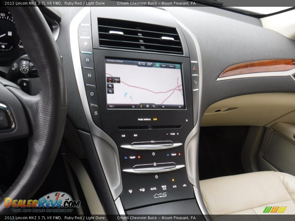 2013 Lincoln MKZ 3.7L V6 FWD Ruby Red / Light Dune Photo #19