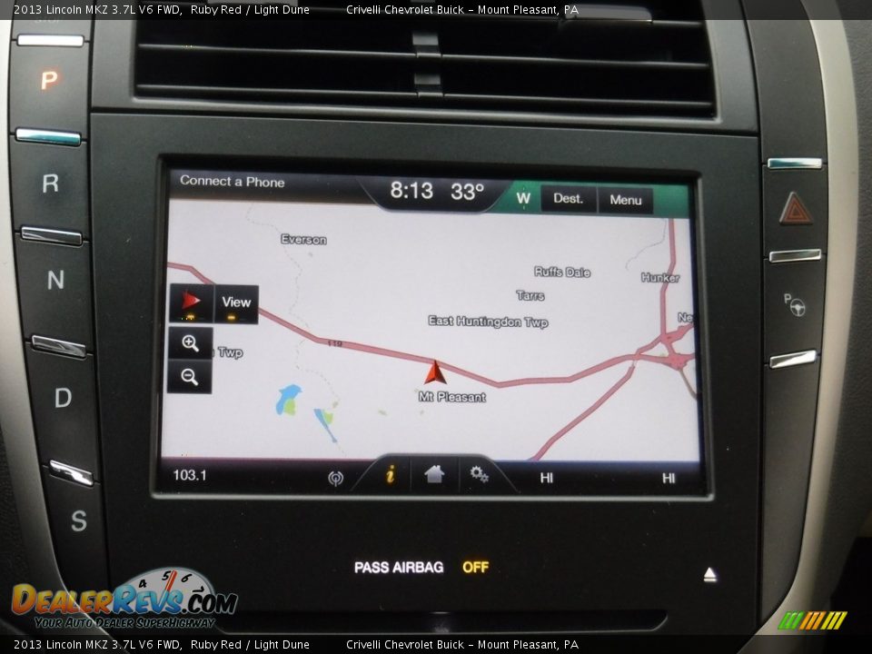 2013 Lincoln MKZ 3.7L V6 FWD Ruby Red / Light Dune Photo #20