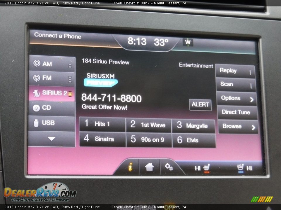 2013 Lincoln MKZ 3.7L V6 FWD Ruby Red / Light Dune Photo #23