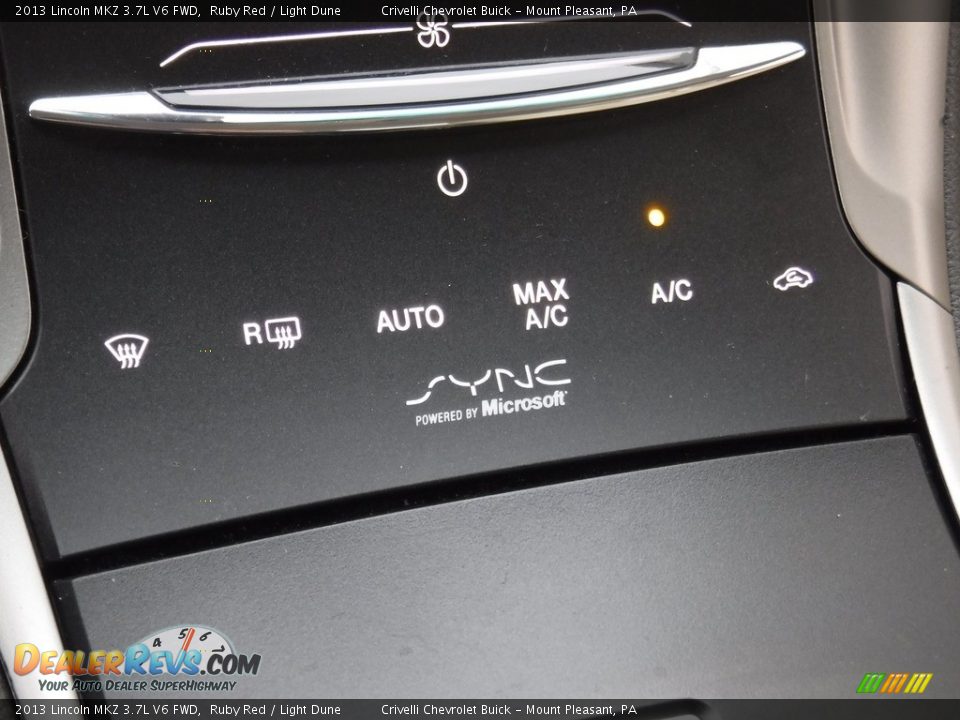 2013 Lincoln MKZ 3.7L V6 FWD Ruby Red / Light Dune Photo #24