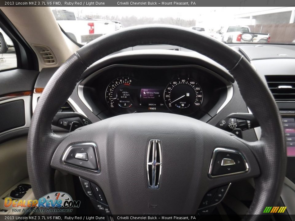 2013 Lincoln MKZ 3.7L V6 FWD Ruby Red / Light Dune Photo #25