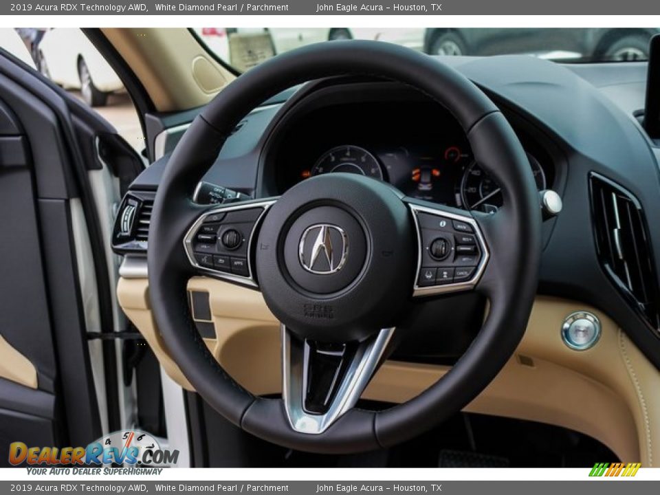 2019 Acura RDX Technology AWD White Diamond Pearl / Parchment Photo #28