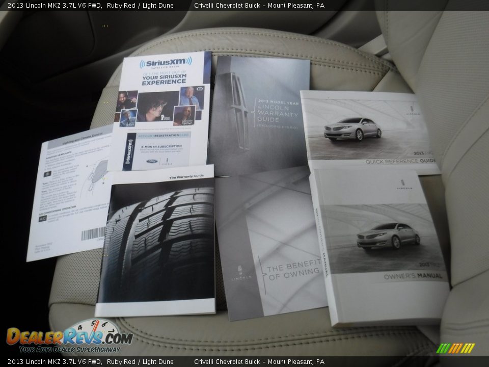 2013 Lincoln MKZ 3.7L V6 FWD Ruby Red / Light Dune Photo #34