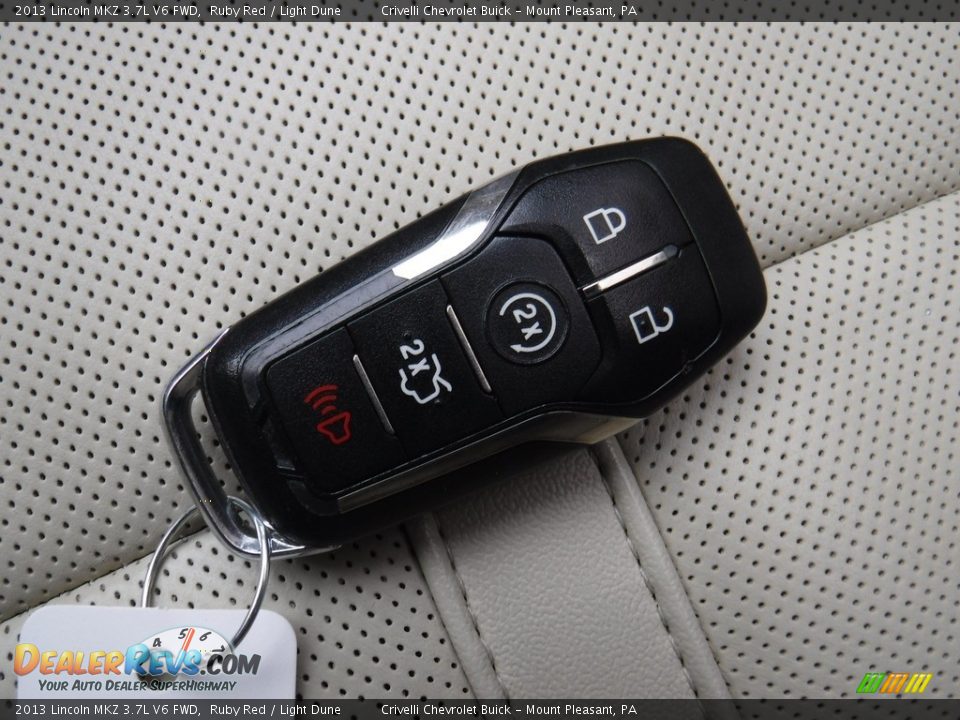 2013 Lincoln MKZ 3.7L V6 FWD Ruby Red / Light Dune Photo #36