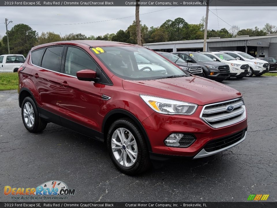 2019 Ford Escape SE Ruby Red / Chromite Gray/Charcoal Black Photo #6