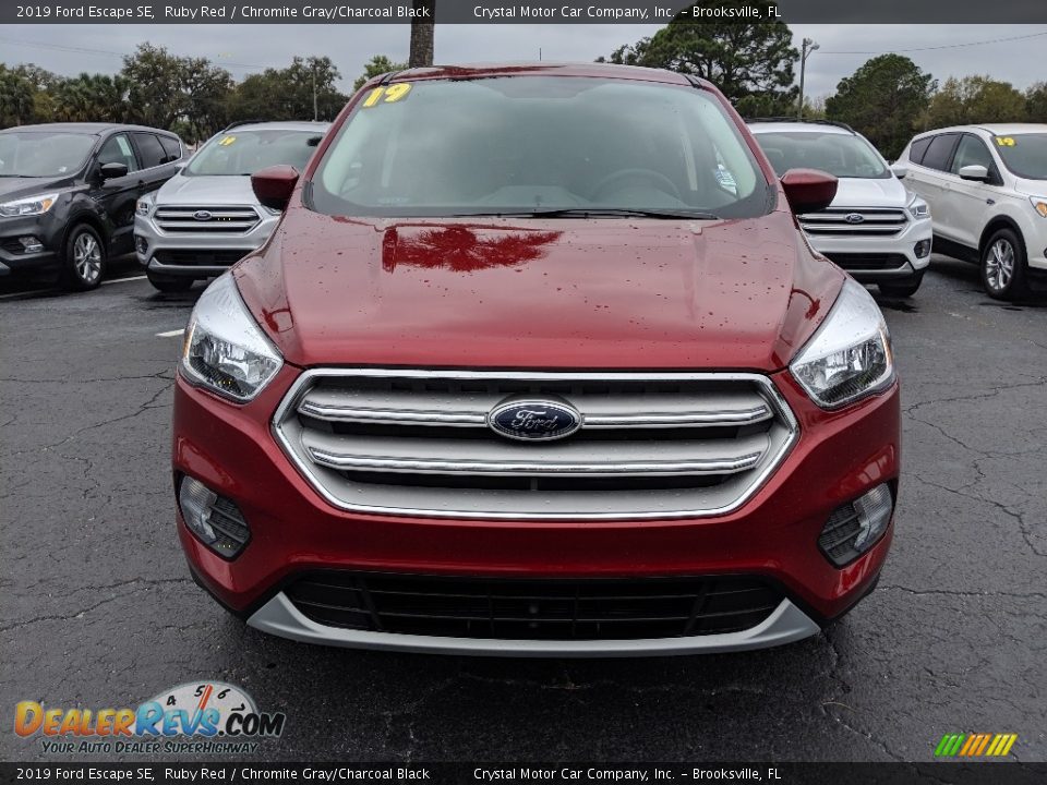 2019 Ford Escape SE Ruby Red / Chromite Gray/Charcoal Black Photo #8