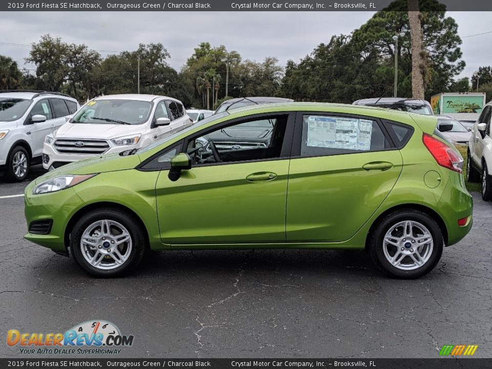 Outrageous Green 2019 Ford Fiesta SE Hatchback Photo #2