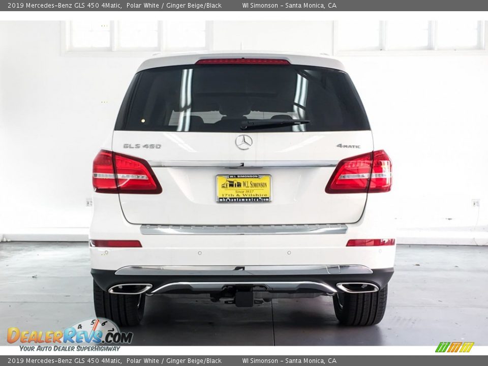 2019 Mercedes-Benz GLS 450 4Matic Polar White / Ginger Beige/Black Photo #3