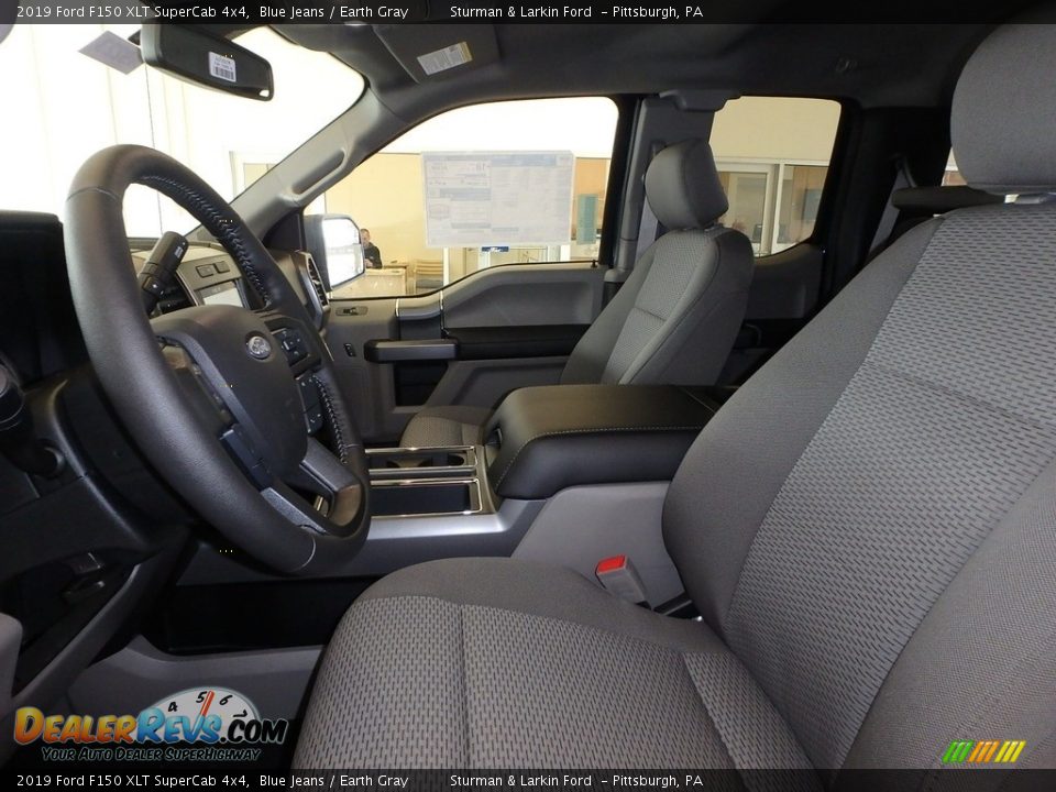 2019 Ford F150 XLT SuperCab 4x4 Blue Jeans / Earth Gray Photo #6