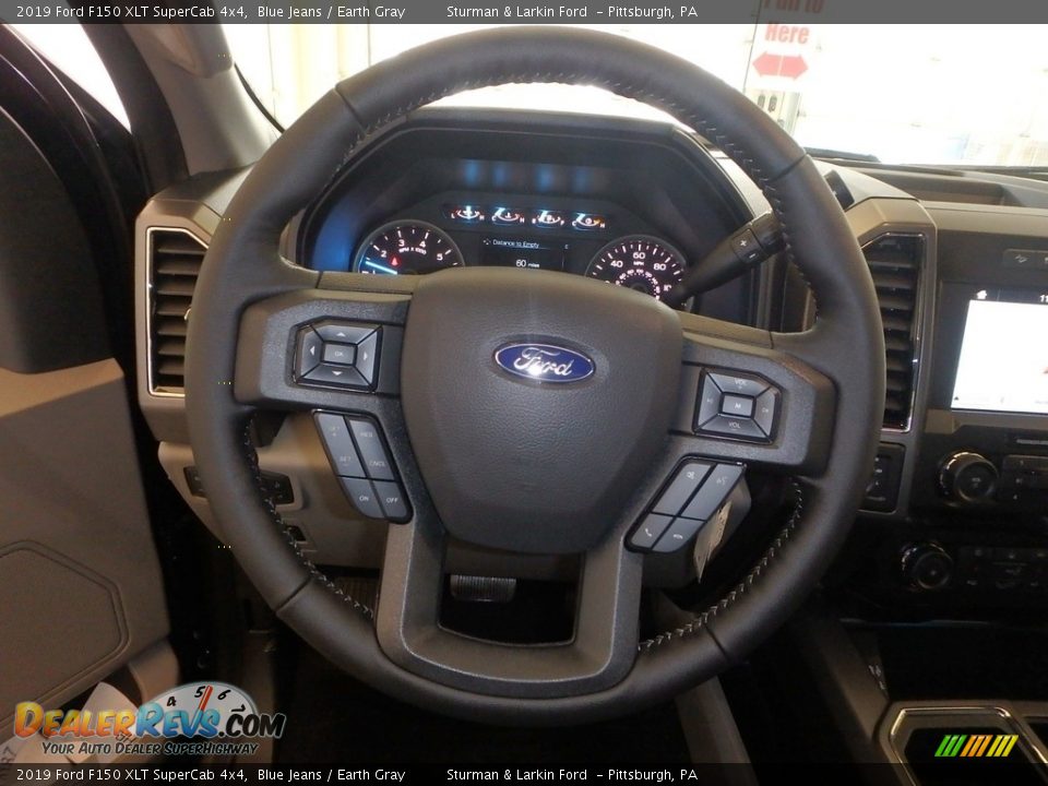 2019 Ford F150 XLT SuperCab 4x4 Blue Jeans / Earth Gray Photo #14