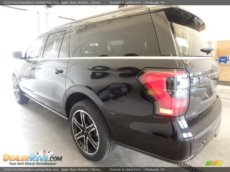2019 Ford Expedition Limited Max 4x4 Agate Black Metallic / Ebony Photo #4