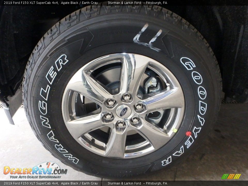 2019 Ford F150 XLT SuperCab 4x4 Agate Black / Earth Gray Photo #5