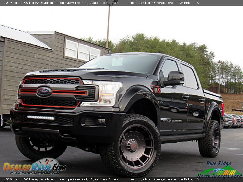 Front 3/4 View of 2019 Ford F150 Harley Davidson Edition SuperCrew 4x4 Photo #1